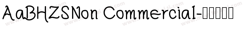 AaBHZSNon CommerciaI字体转换